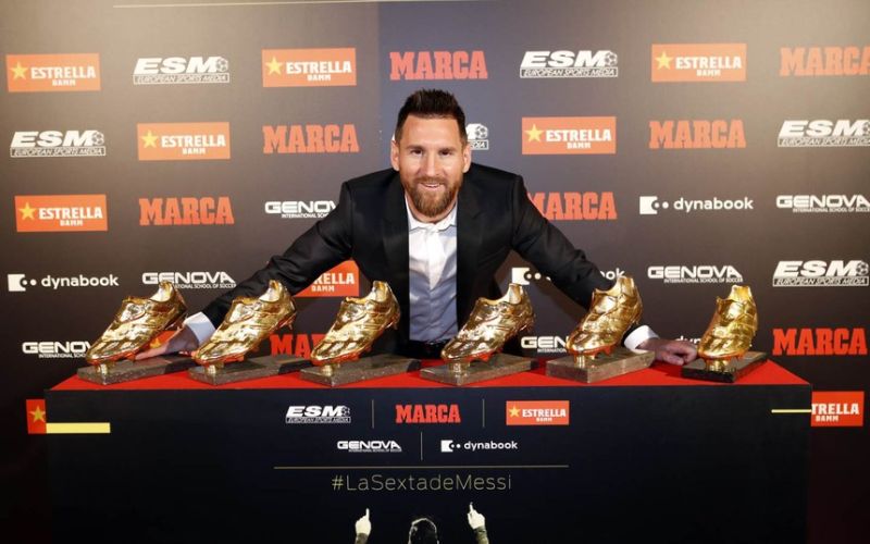 Với 6 chiếc giày vàng, Lionel Messi được xem là cầu thủ vĩ đại nhất